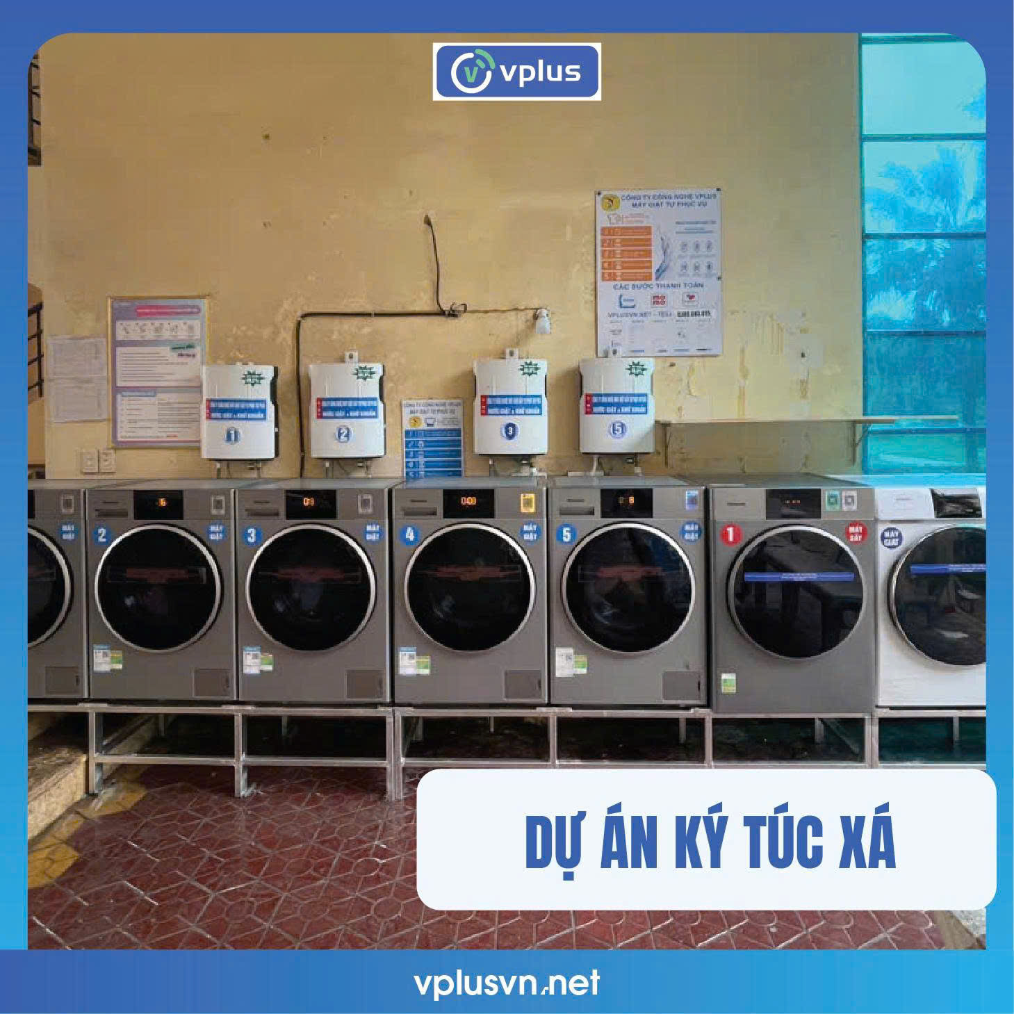 lắp máy giặt sấy tự động Vplus