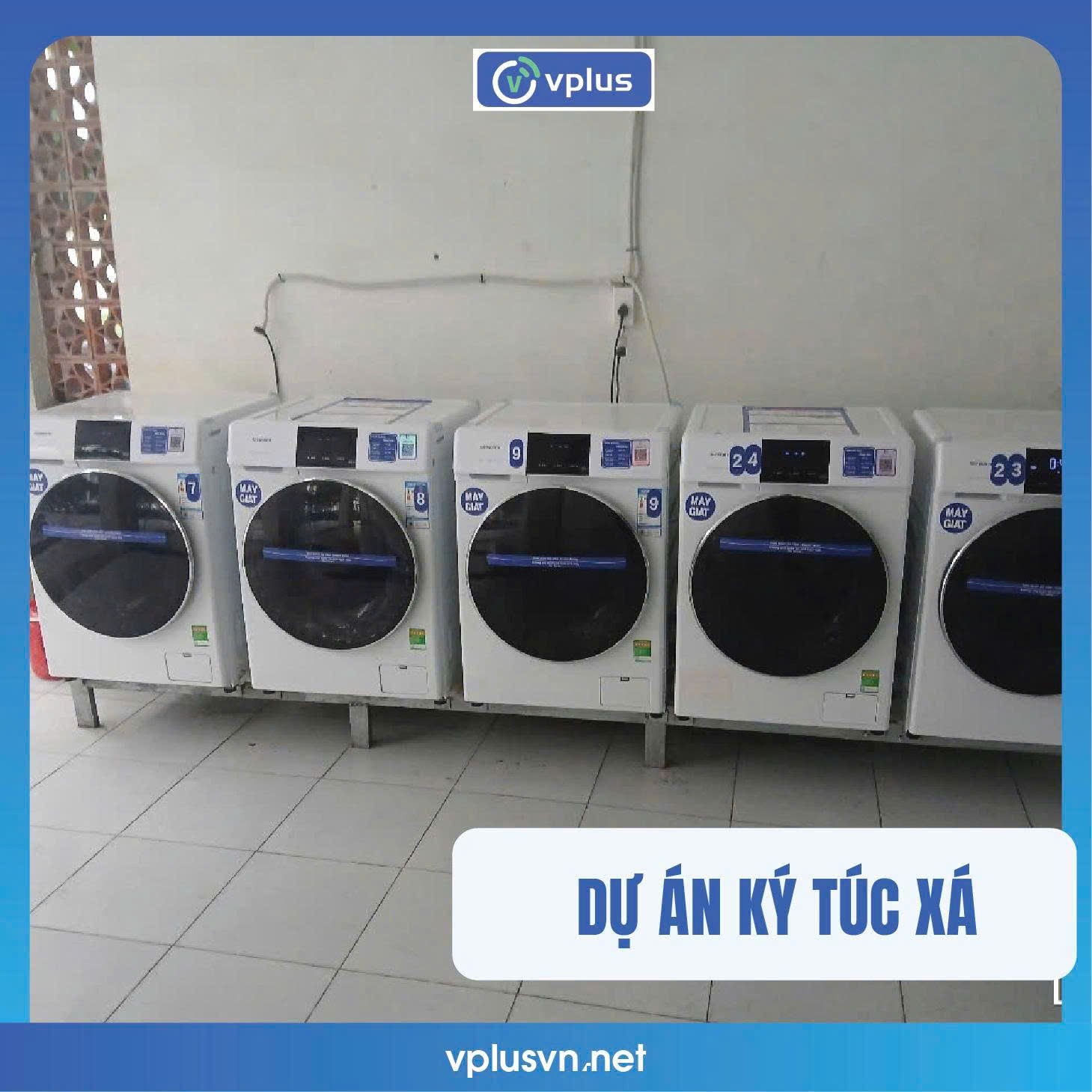 Lắp đặt máy giặt/sấy cho ký túc xá
